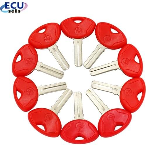 10PCS X for BMW Motorcycle Key Blank S1000RR F800 GS / ST K1300 R / S - R1200 / R /-Red Color