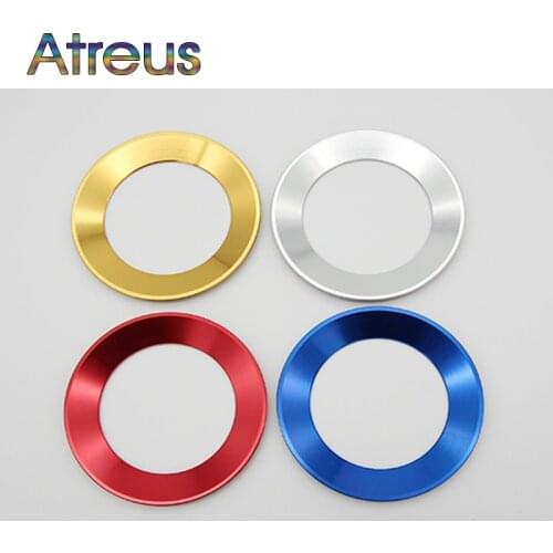 1X Steering Wheel Aluminum alloy Stickers For Volkswagen Passat b7 b8 CC Bora VW POLO GOLF 6 7 Jetta MK6 Tiguan Scirocco Beetle