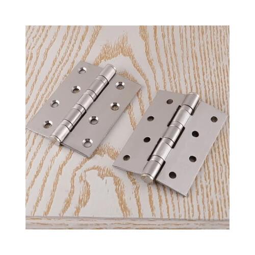 2pcs/Lot Top Quality 304 Stainless Steel Extra-thick Door Hinges 2.5mm Thickness Hinge 4 inch
