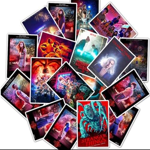 25Pcs American Drama TV Show Stranger Things Stickers For Car Laptop Luggage Trunk Newest Waterproof Sticker Craft Supplies