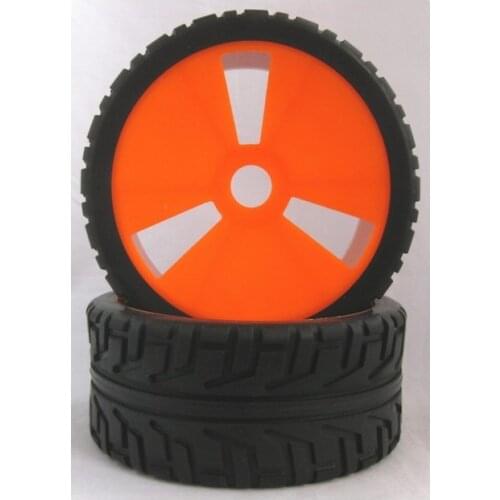 4PCS RC 1/8 On-Road Car Buggy Rubber Truck Tires 100MM Rubber Tyre Plastic Wheel Rim Hex Adapter 17MM for 811 8sc 94885 83-803