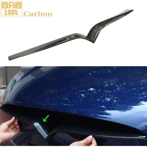 Car Accessories Exterior 1pcs Refit Front Hood Billet Racing Grill Grille Cover Trim Add on type For Tesla Model S Car Styling