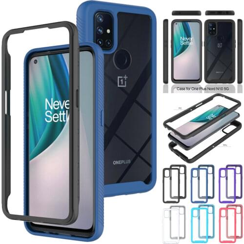 OnePlus 9 Case,Heavy Duty Protective Shockproof Rubber Bumper Hybrid Shockproof Clear Case Cover for Oneplus Nord N10 N100 7 8 9