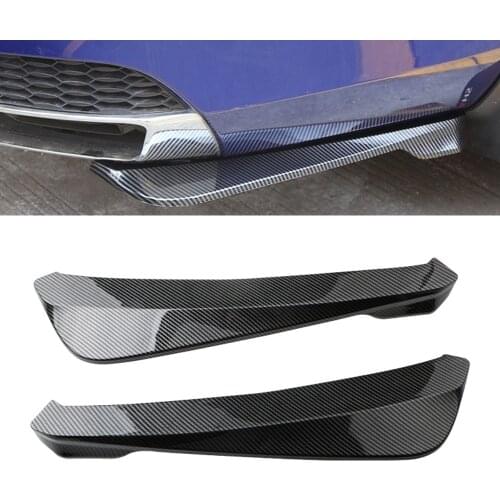 Universal Car Rear Bumper Lip Angle Splitters Diffuser Decorative for Audi A6 C5 C6 C7 A3 8P 8V A4 B5 B6 B7 B8 A5 A7 A8 Q3 Q5 Q7