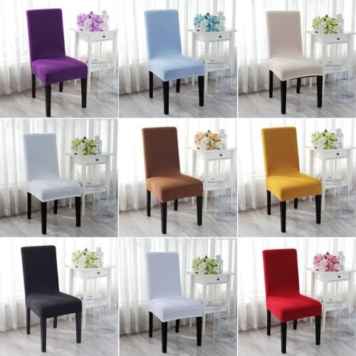 Elastic Dining Chair Cover With Back For Home Dining Room Wedding Dinner Soft Furniture Spandex Stretch Chairs Seat Covers Case