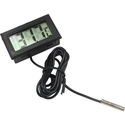 Aquarium Electronic thermometer Digital LCD Display Water Thermometer Gauge for Probe Temperature Fish Tank Pool Refrigerator