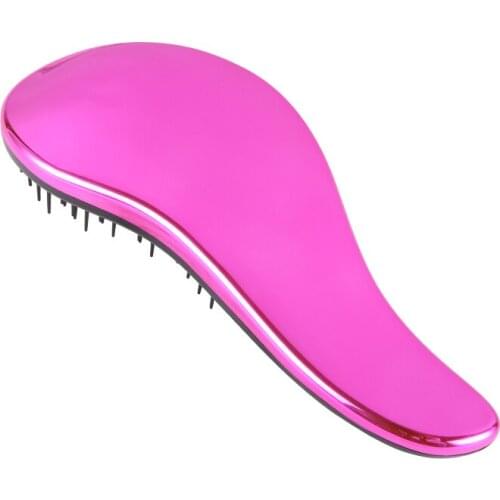 Electroplated Straight Ahead Hair Straightener Comb Detangler Hair Straightener Brush
