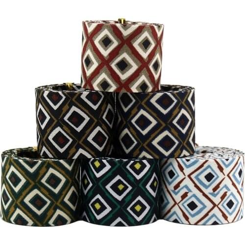 Kewgarden 1.5" 1" 10mm Plaid Pattern Fabric Layering Cloth Ribbons Handmade Tape DIY Brooch Bow-tie Hair Accessories Riband 10M