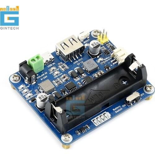 Solar Power Management Module for 6V~24V Solar Panel Supports MPPT function USB connection battery charging