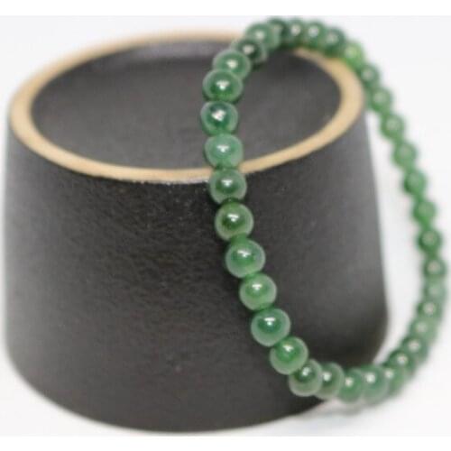 Natural Myanmar A jadeite jade green cyan bracelets round beads for men women beads bracelet with jade bracelet 8mm