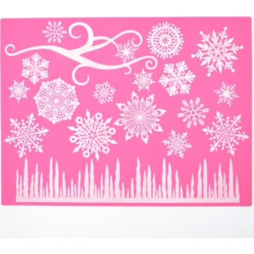 New Frozen Wonderland Silicone Lace Mat Fondant Cake Silicone Mold Birthday Wedding Decoration DIY Cake Decorating Tools