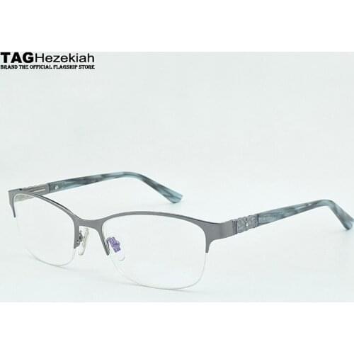 Glasses frame women Myopia retro fashion brand TAG metal diamond eyeglasses frame womens computer glasses Reading oculos de gra