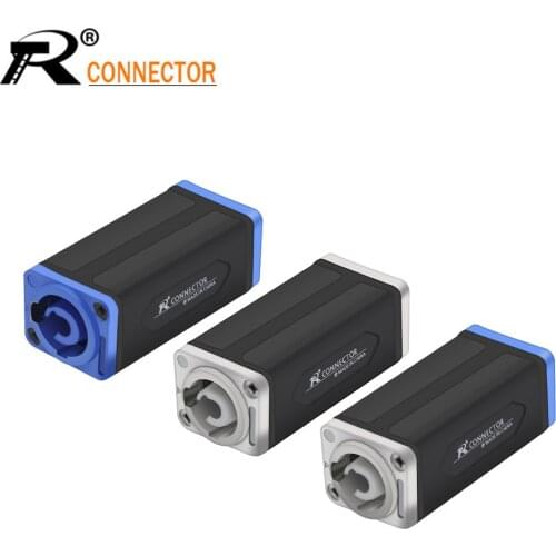 1pc New Arrival LED PowerCon AC Coupler Adapter Extender connector High quality Speakon Panel mount straight adapter