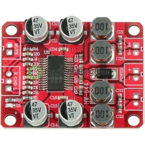 TPA3110 Audio Digital Amplifier Board DC 12V 2X15W Dual Channel Stereo Sound Board Subwoofer Filter Volume Control for Car NEW