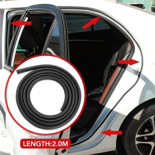 2M Auto Door Rubber Seal Strip L-type Double Layer Sealing for Renault Megane 2 3 Duster Logan Clio 4 3 Laguna 2 Sandero Scenic