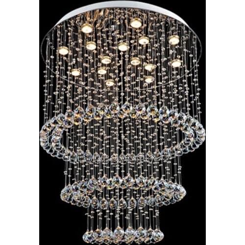 Modern atmosphere living room light bulb LED crystal bedroom lamp large hotel villa project chandelier for bedroom led lamps