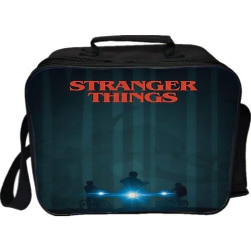 Stranger Things Lunch Bag Thermal Insulated Lunch Bag Picnic Camping Shoulder Bag Fresh Keeping Ice Cooler Bag