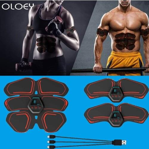 USB Rechargable Electric Press Simulator Massager Abdominal Muscle Trainer Exercise Fitness Equipment Training Apparatus Workout