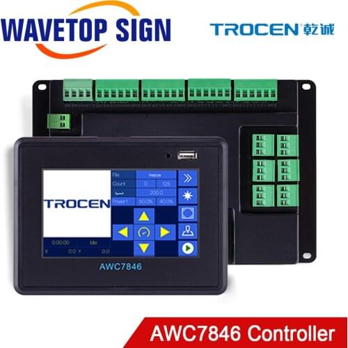 Trocen AWC7846 Replace AWC708C Plus CCD Co2 Laser Controller System For Laser Engraving and Cutting Machine Replace AWC608C