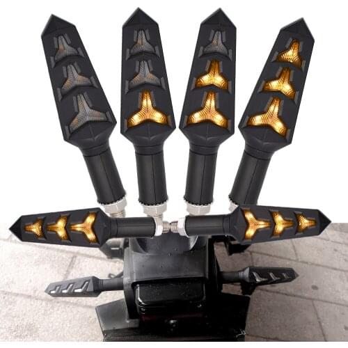 Universal Motorcycle 12V LED Turn Signal Lights Indicators Flowing Lights For Aprilia CAPANORD 1200 etv1000 750 sl1000 RST1000