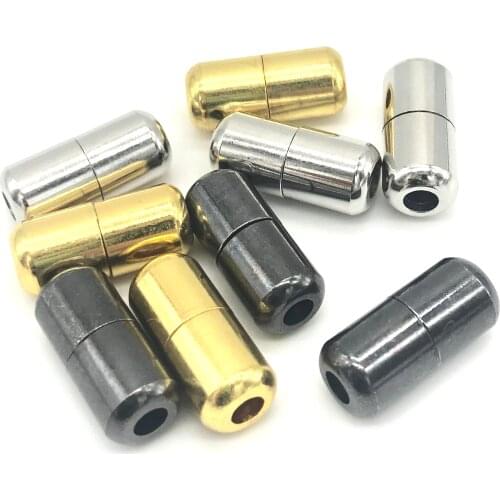 10Pcs Elastic Laces Clasps Metal Capsule Lock Buckles Tip Ends No Tie Shoelaces Tieless Elastic Lazy Shoelace Accessories