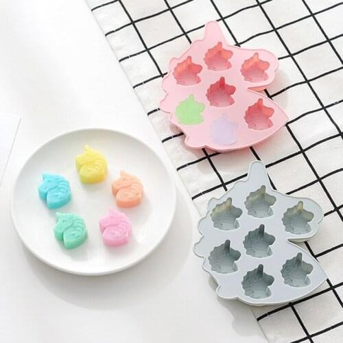 1pc 7 Cavities Unicorn Shape Handmade Soap Silicone Mold Cake Decorating Tools for Soap Making Cake Chocolate Mold