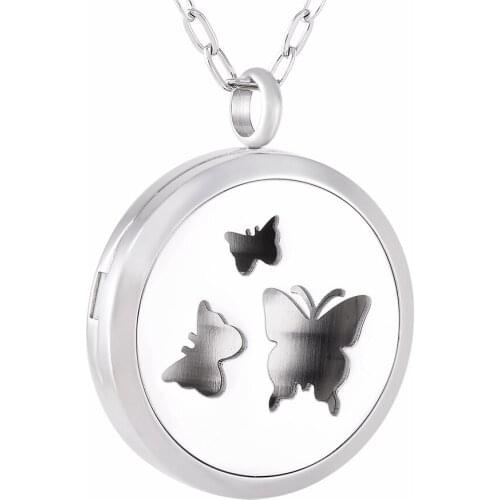 12 Free Pads Beautiful Women Perfume Locket Multiple Design Stainless Steel Essential Oil Diffuser Locket Necklace Fragrancy