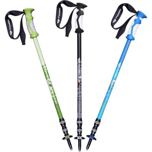 2Pcs/lot Adjustable Walking Pole Anti Shock Nordic Walking Sticks Telescopic Trekking Hiking Poles Ultralight Canes 6 Colors
