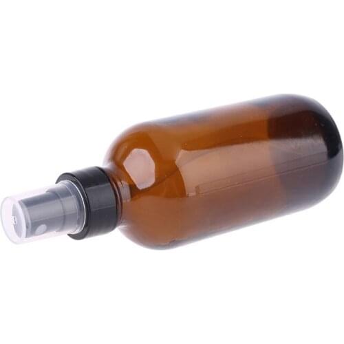 2021 New Empty Amber Glass Spray Bottle Water Sprayer Refillable Atomiser Container for essential Oils