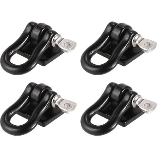 4pcs Trailer Towing Buckle Tow Shackle Hook for 1/10 RC Rock Crawler Axial SCX10 TAMIYA CC01 RC4WD D90 D110 RC Car Truck