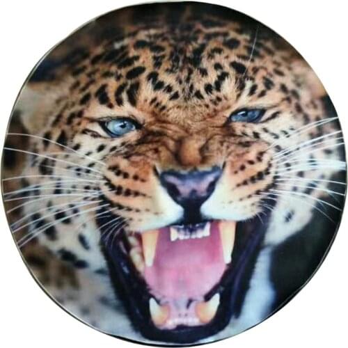 Car 14", 15",16" ,17'' inch picture Logo PVC PU Spare Tire Tyre Wheel Valve Covers For Cars Accessories