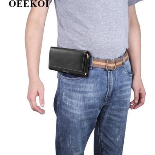 OEEKOI Artificial Sheepskin Pattern Belt Clip Pouch Case for Highscreen Power Five Max 2/Easy XL Pro/Easy XL