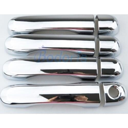 For Jeep Renegade 2016 2017 2018 Car ABS Chrome handle Protective Cover Door Handle Outer Bowls Garnish Moulding Trim Accessory