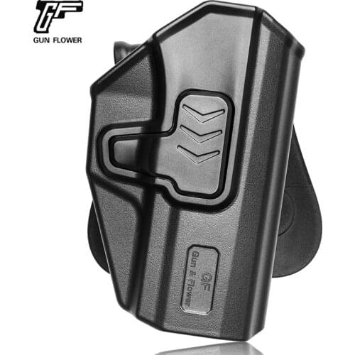 Gunflower Level II Retention Tactical Polymer Holster with Trigger Release Fit P320 Concealed Carry Compact and Sub Compact
