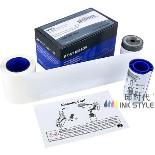 Pack of 2pcs 532000-004 White Card Ribbon 1500 prints for Datacard SP35+ SD360 FP65 SP75 SD460 Card Printer