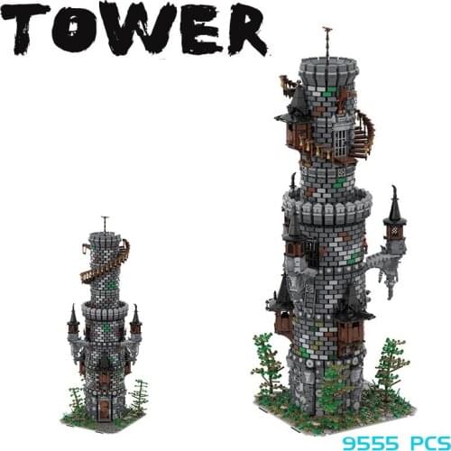 MOC Building Block Maker Movie Anime Classic Tower Scene Creative Assembly Model Childrens Toy DIY Build Bricks Birthday Gift