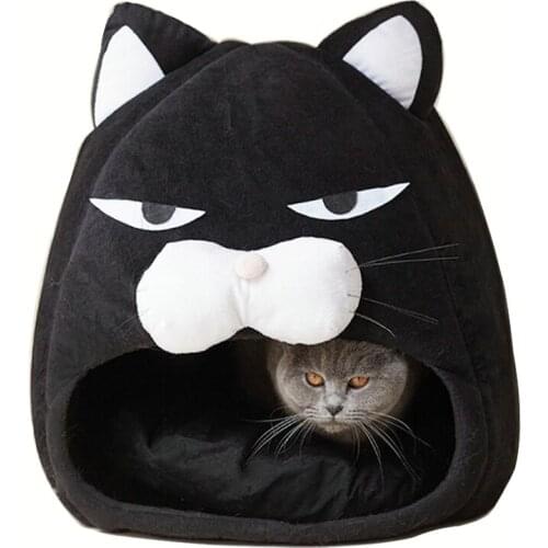 Creative Pet House Cat Mat Nest Cats Bed Cartoon Kennel Winter Warm Kennel Dog Cat Shap Sleep Bag Puppy Cushion Cat Supplies