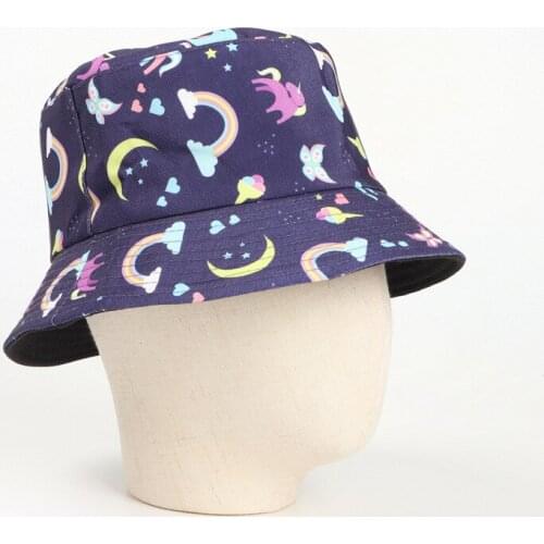 LDSLYJR Cotton Cartoon Animals Print Bucket Hat Fisherman Hat Outdoor Travel Hat Sun Cap Hats for Men and Women 336