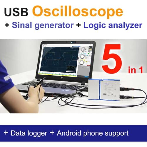 LOTO OSC482 series, Oscilloscope/Signal Generator/Logic Analyzer/..., 5 in 1, 50M S/s, 8~13 bit Resolution, Optional Modules