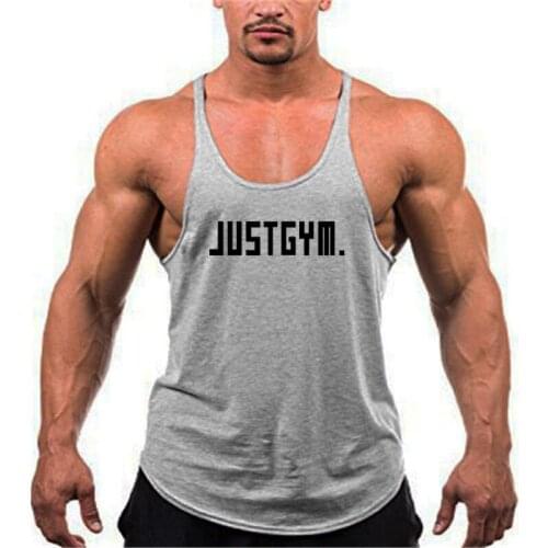 Mens New Gym Cotton Summer Tank Top Brand Sports Clothing Bodybuilding Fitness Training Sleeveless Vest Muscle Running Singlets