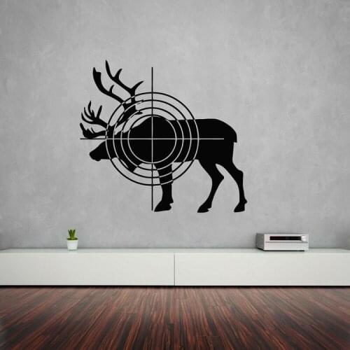 Elk hunting target animal vinyl wall decal hunting hobby home living room bedroom art decoration sticker mural SL17