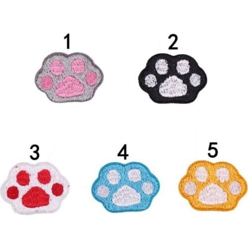 New arrival 10 pcs cute print Embroidered patches iron on cartoon Motif Applique fabric cloth embroidery accessory