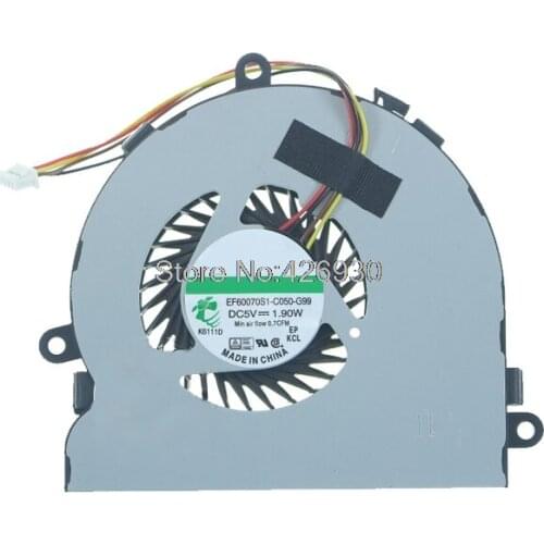 Laptop CPU Cooling Fan For DELL For Inspiron 15R 3521 3537 5521 5537 M531R 5535 2521 EF60070S1-C050-G99 DC5V 1.90W new