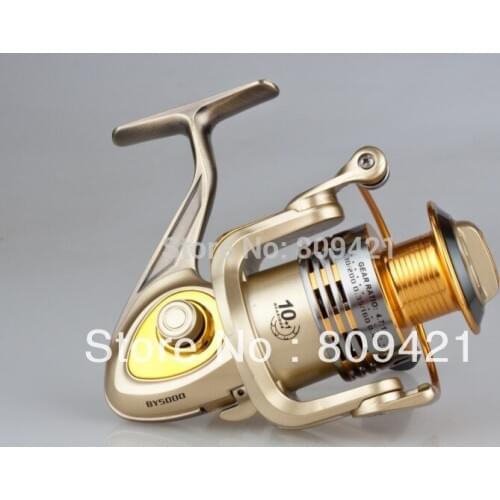 Whole Sale 10pcs/lot BY6000 10+1BB High Power Gear Spinning full metal rocker arm BY6000 metal Fishing Reel