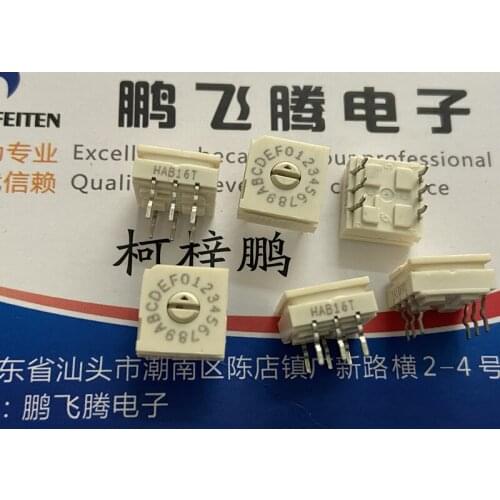 Original new 100% 94HAB16T 0-F 16 bit rotary code switch DIP 6pin