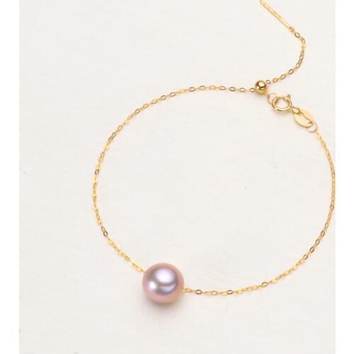 Genuine 18K Yellow Gold Chain Necklace Bracelet Findings and Component AU750 Jewelry Bracelet Women Nice Gift