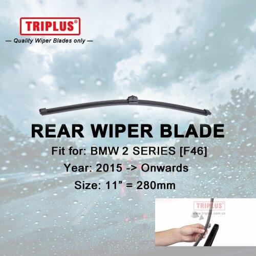 Rear Wiper Blade for BMW 2 SERIES F46 Gran Tourer (2015-Onwards) 1pc 11" 280mm,Rear Windscreen Wipers,for Back Windshield Blades