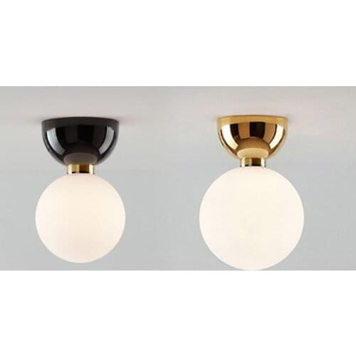 Nordic home entrance porch ceiling lamp modern minimalist aisle balcony stairs cloakroom glass round bedroom small lamp