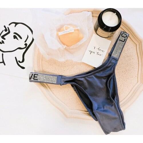 Love Sexy Half Bag Hip Seamless T-Back Viscose Fiber Sexy Briefs Womens Panties