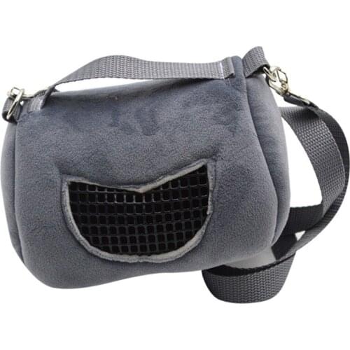 Outdoor Travel Little Pet Carry Pouch Bag Portable Pet Carrier Hamster Carrying Bag Breathable Warm and Washable Pet Supplies